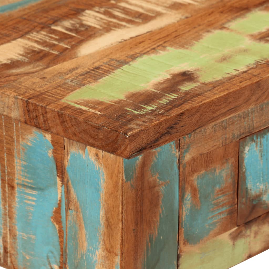 Konsollbord 110x30x76 cm gjenvunnet heltre