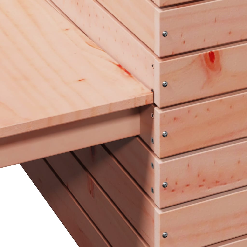 Benk med plantekasser 167,5x60x65 cm heltre douglasgran