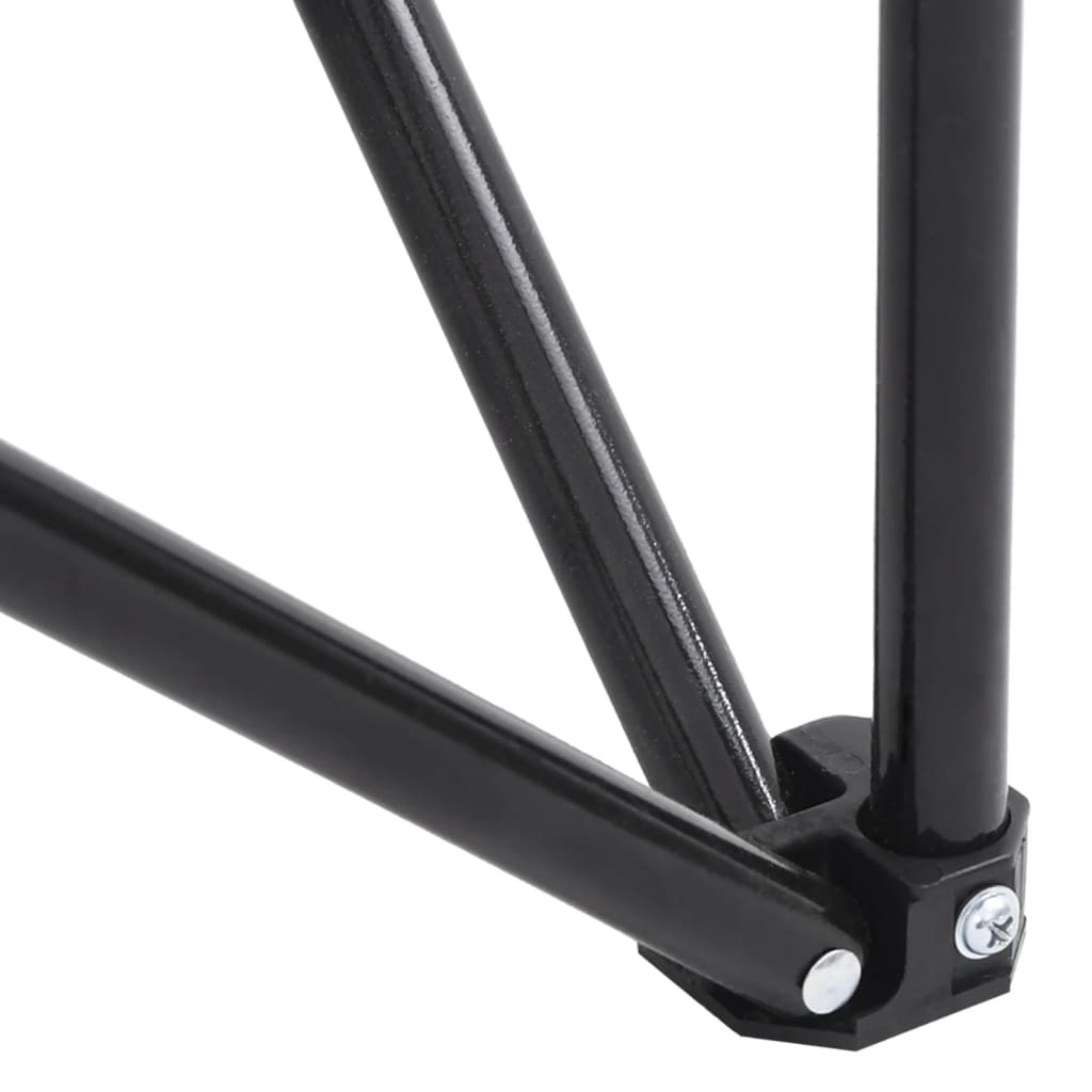 Campingstoler med lomme 2 stk sammenleggbar svart