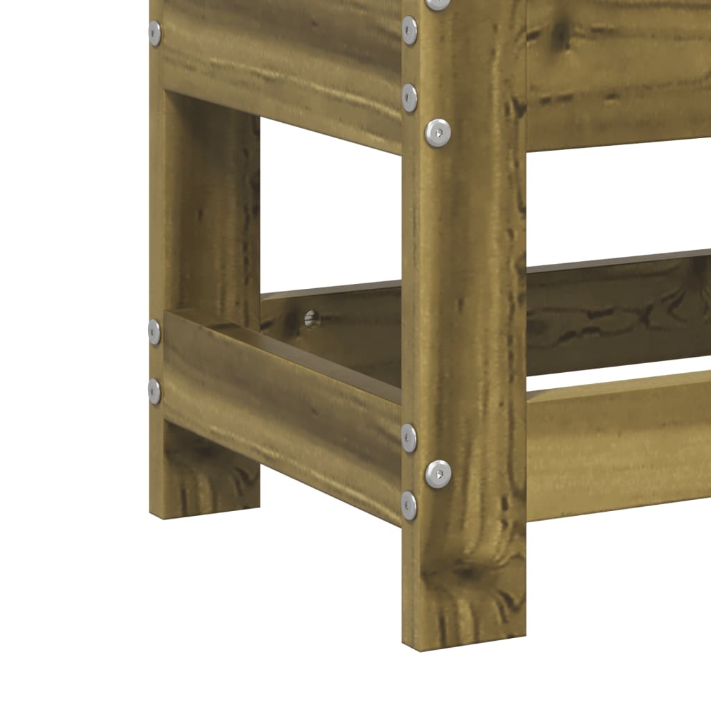 Fotskammel til hage 62x30x32 cm impregnert furu