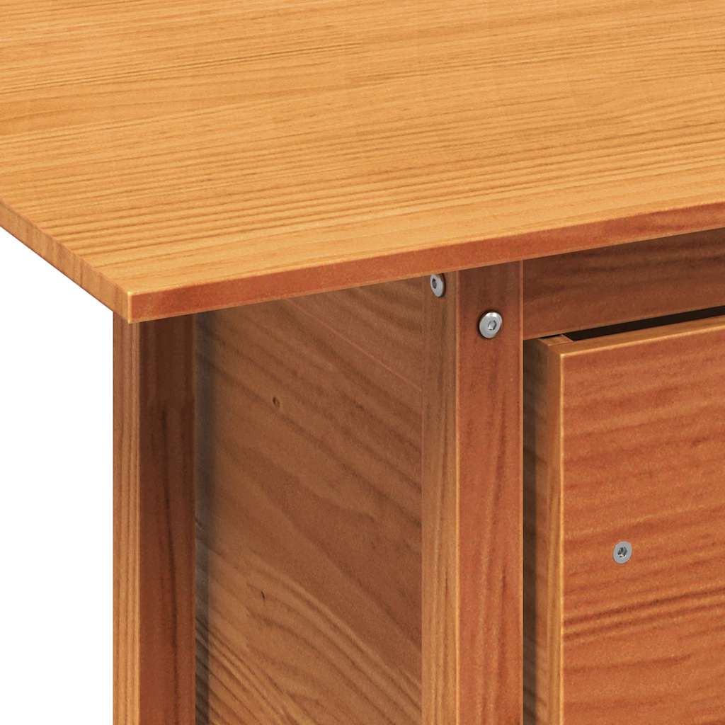 Hagebord voksbrun 100x50x75 cm heltre furu