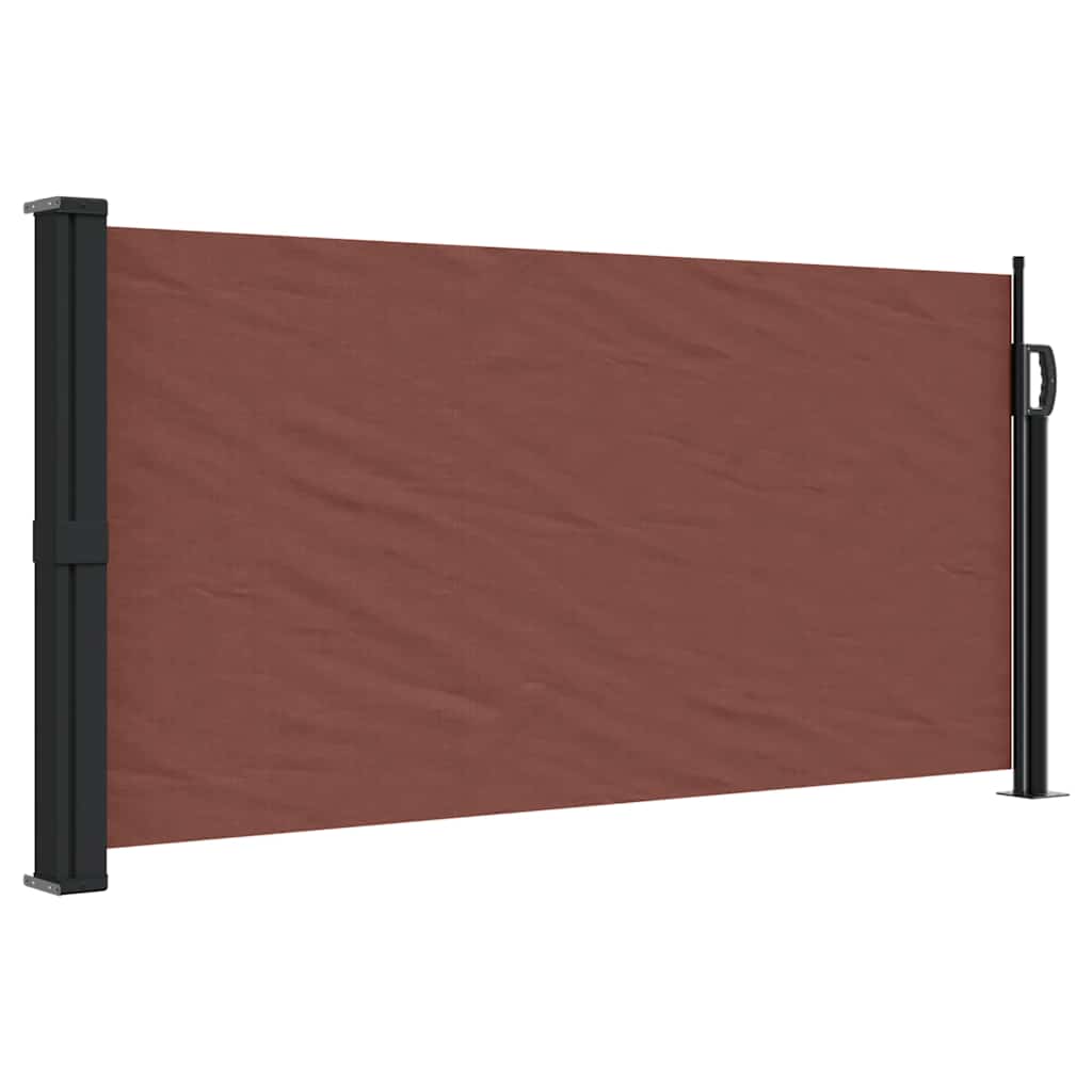 Uttrekkbar sidemarkise brun 100x300 cm