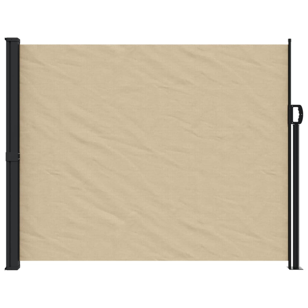 Uttrekkbar sidemarkise beige 160x300 cm