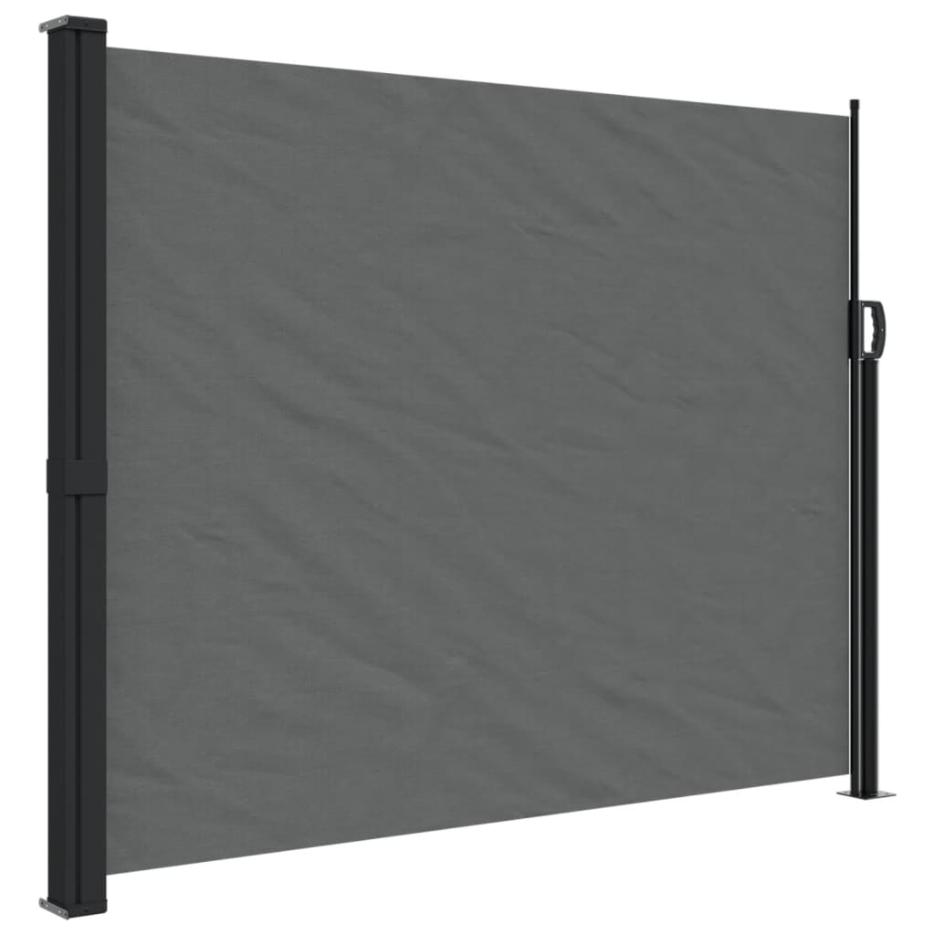 Uttrekkbar sidemarkise antrasitt 160x300 cm