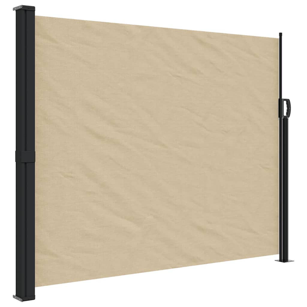 Uttrekkbar sidemarkise beige 170x300 cm