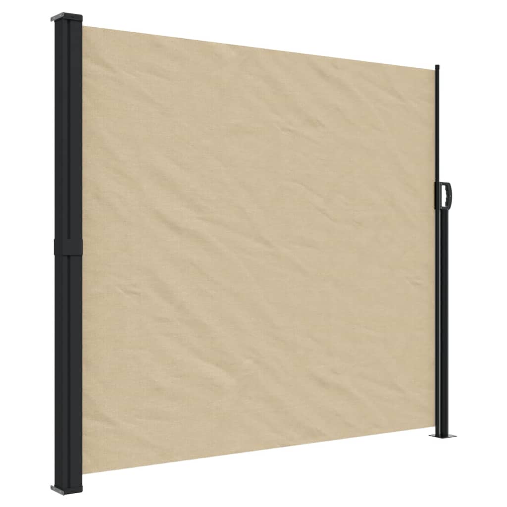 Uttrekkbar sidemarkise beige 180x300 cm