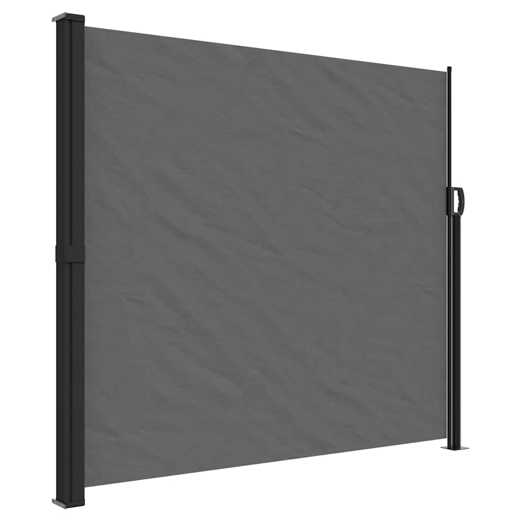 Uttrekkbar sidemarkise antrasitt 180x300 cm