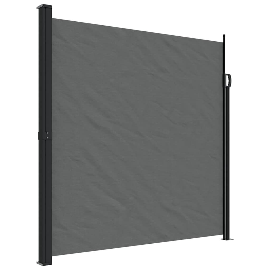Uttrekkbar sidemarkise antrasitt 200x300 cm