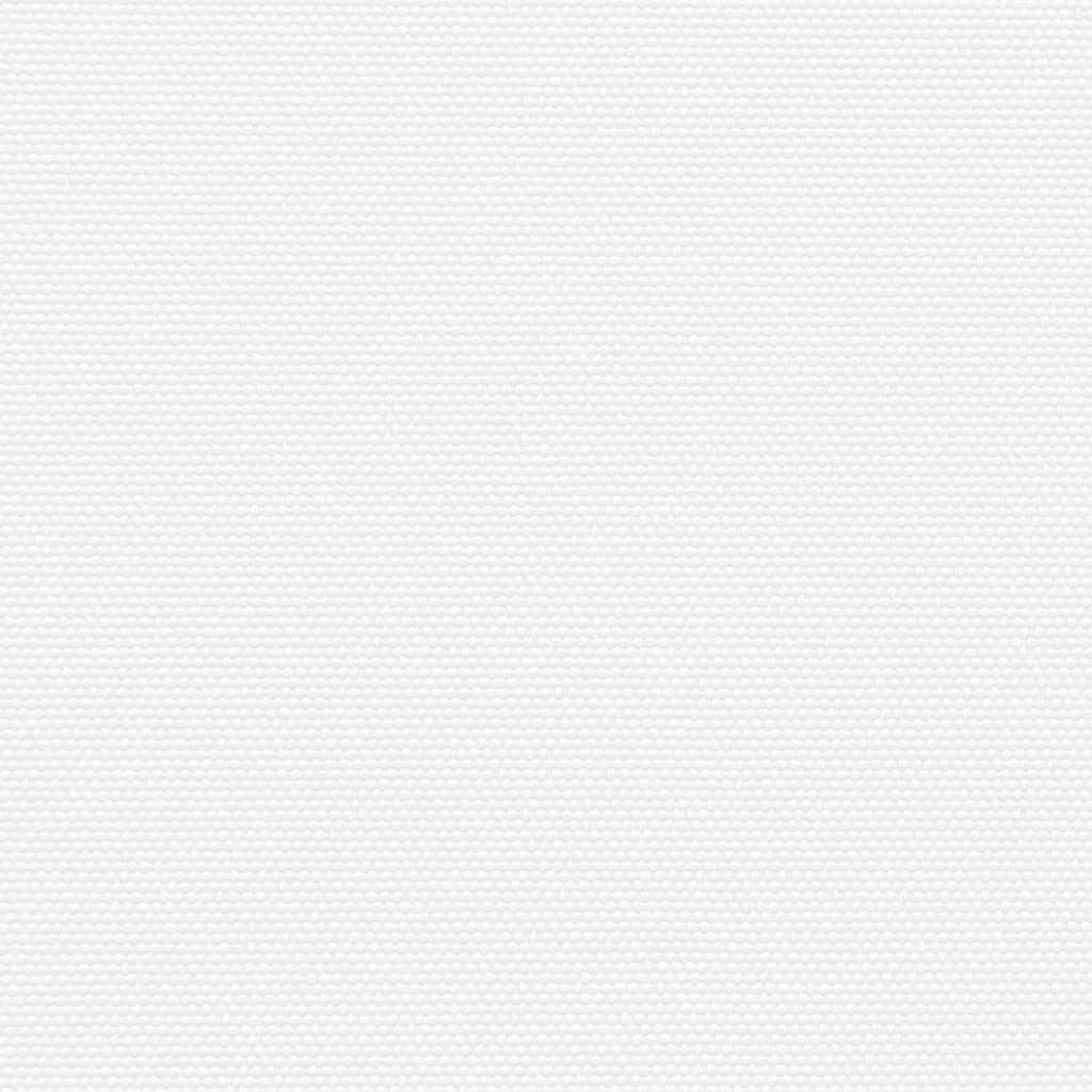 Uttrekkbar sidemarkise hvit 140x500 cm