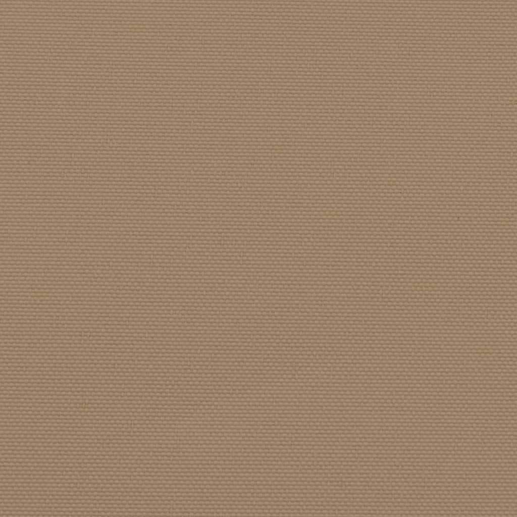 Uttrekkbar sidemarkise gråbrun 140x500 cm