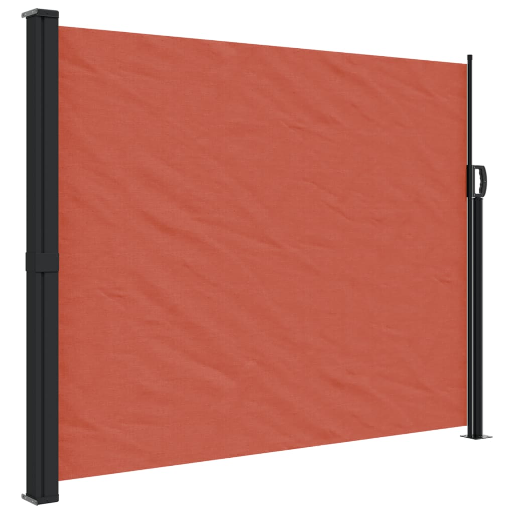 Uttrekkbar sidemarkise terrakotta 160x500 cm