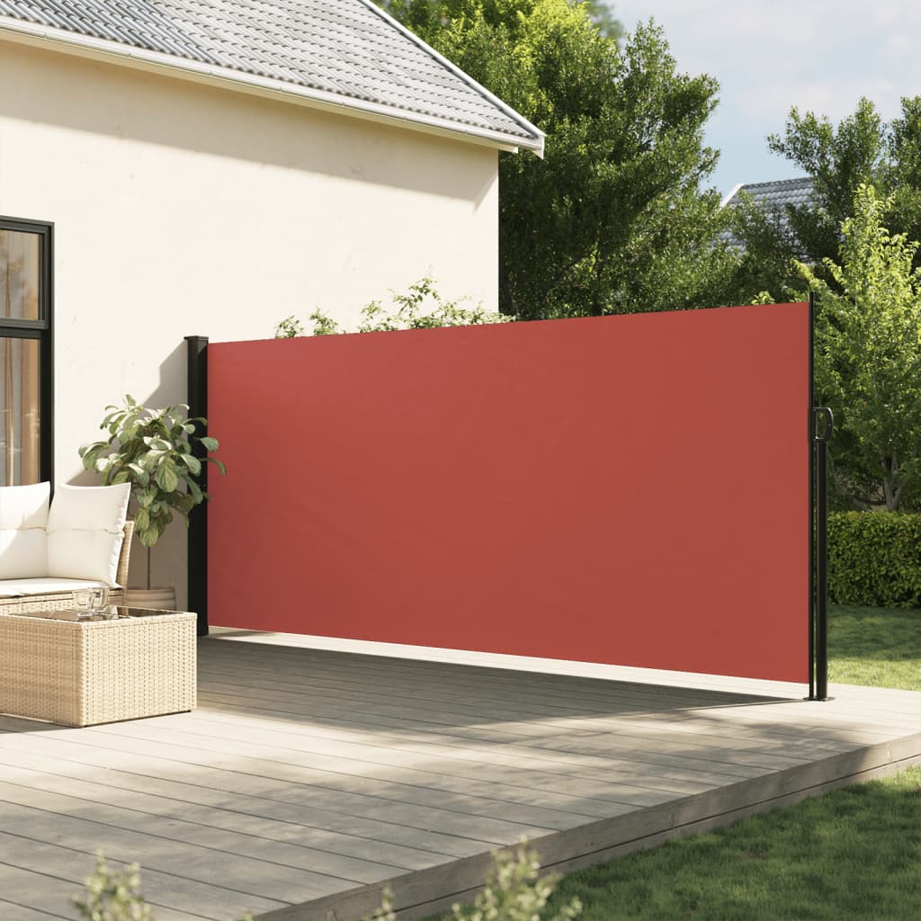 Uttrekkbar sidemarkise terrakotta 160x500 cm