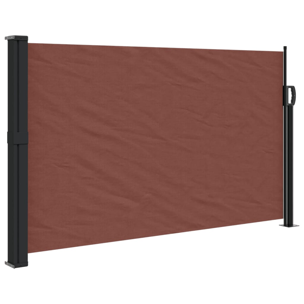 Uttrekkbar sidemarkise 120x600 cm brun