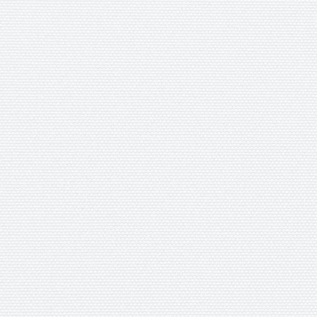 Uttrekkbar sidemarkise hvit 120x600 cm