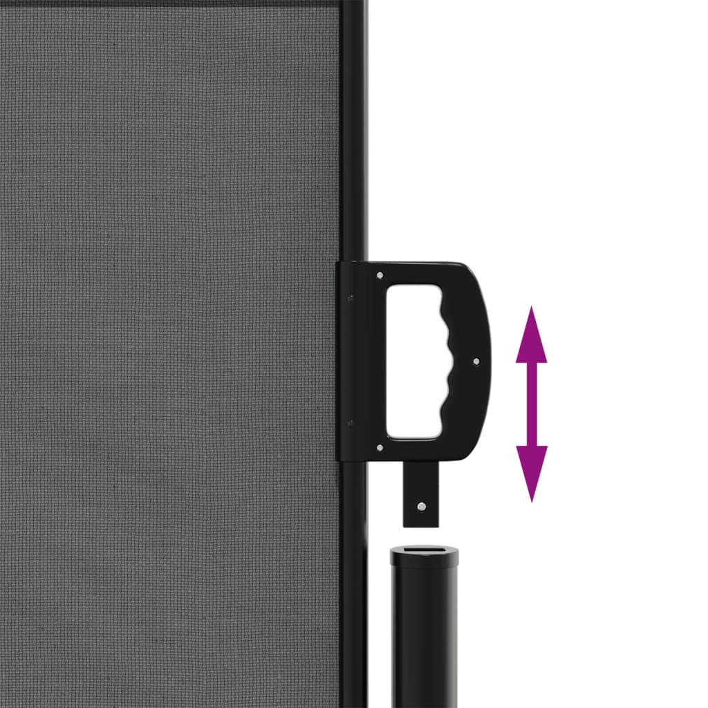 Uttrekkbar sidemarkise 140x600 cm antrasitt