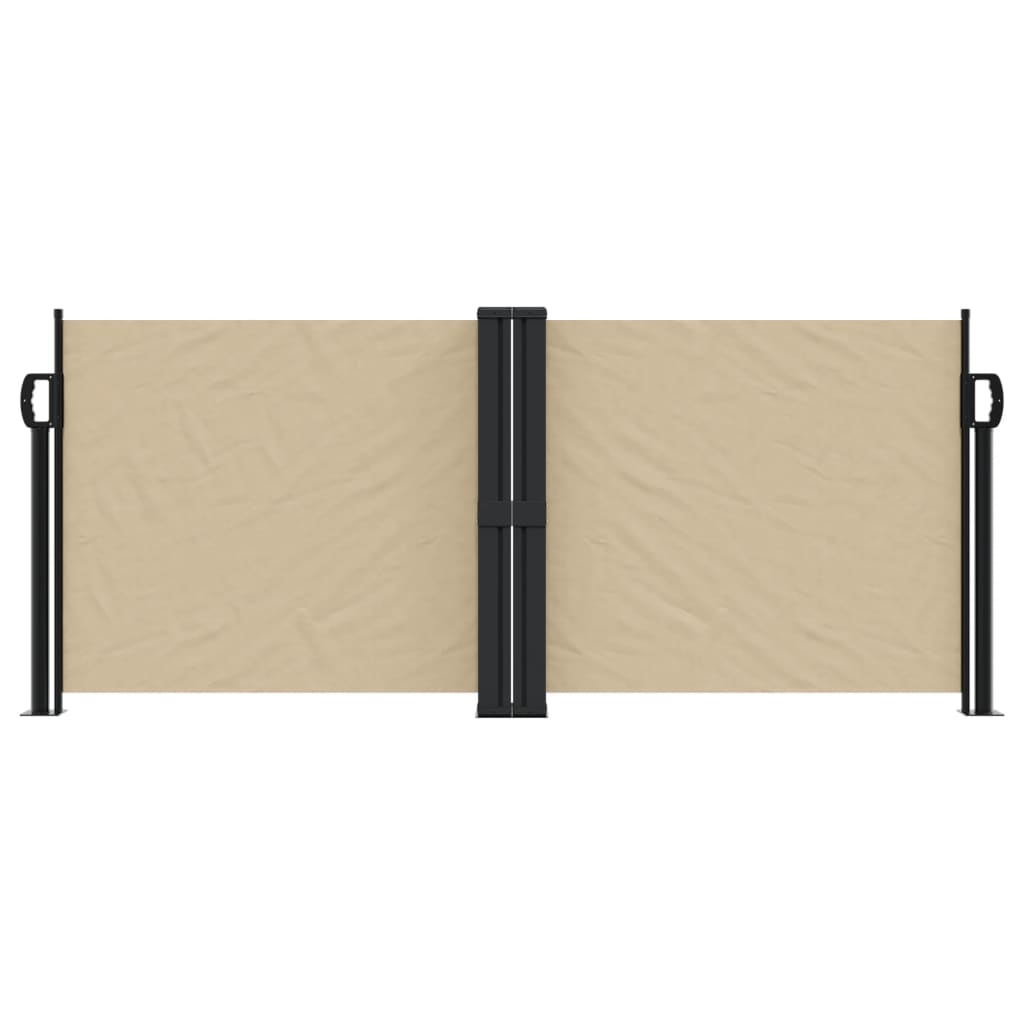 Uttrekkbar sidemarkise 100x600 cm beige