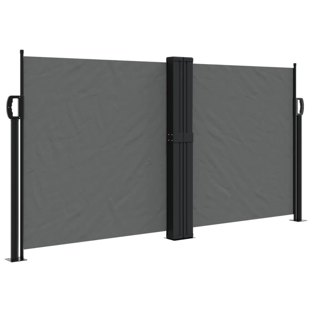 Uttrekkbar sidemarkise 120x600 cm antrasitt