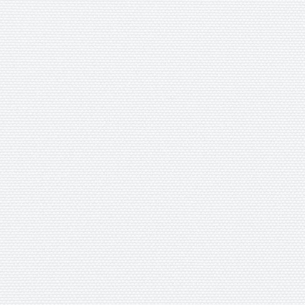 Uttrekkbar sidemarkise hvit 140x600 cm