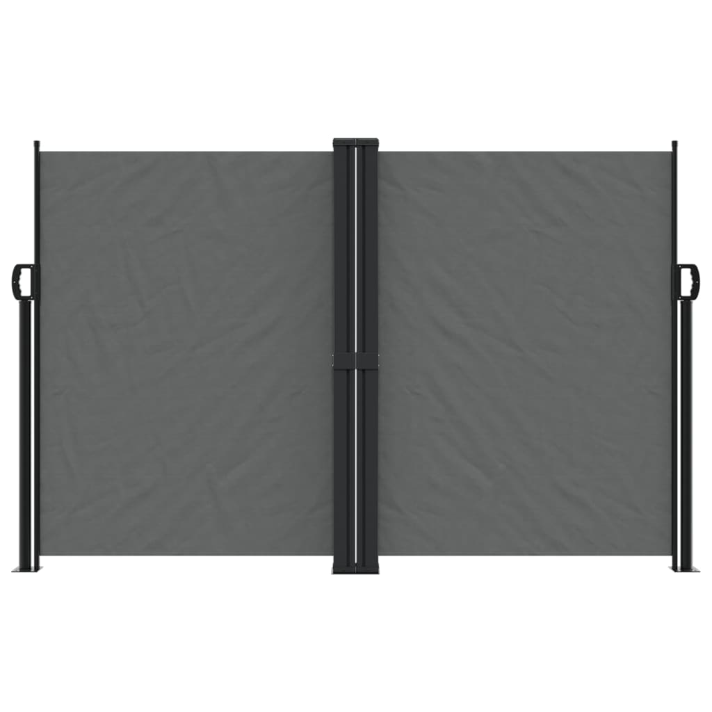 Uttrekkbar sidemarkise 160x600 cm antrasitt