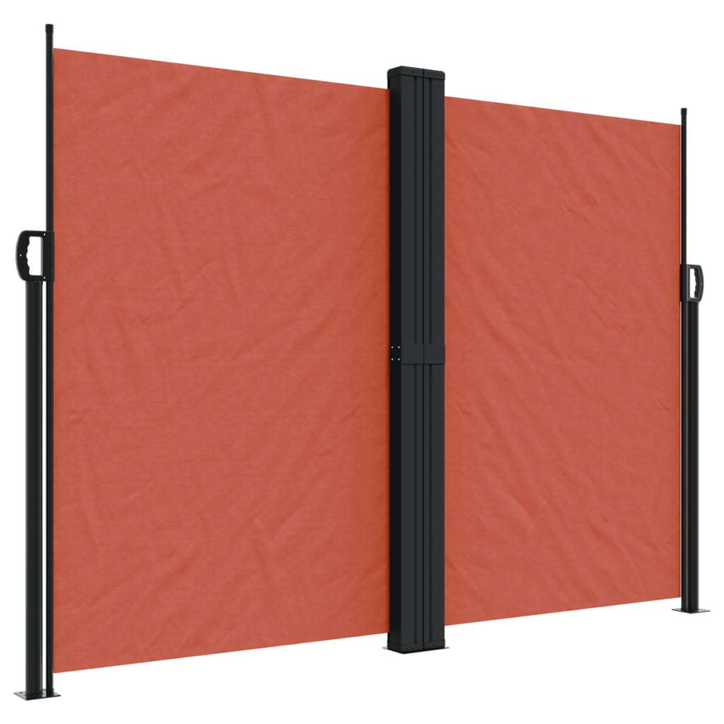 Uttrekkbar sidemarkise terrakotta 180x600 cm