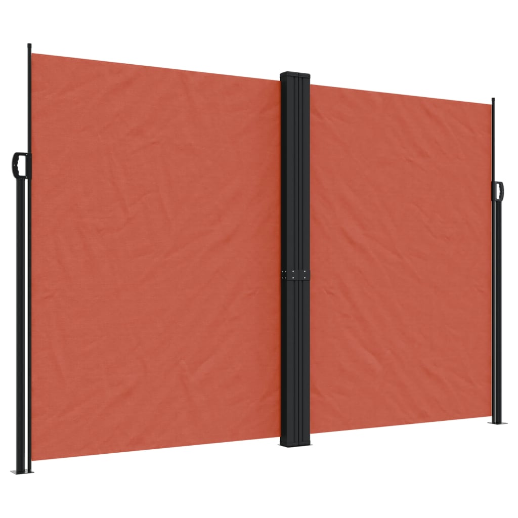 Uttrekkbar sidemarkise terrakotta 220x600 cm