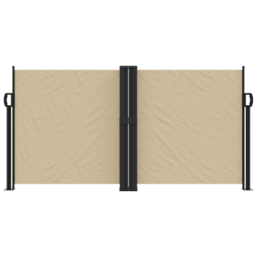 Uttrekkbar sidemarkise 120x1000 cm beige