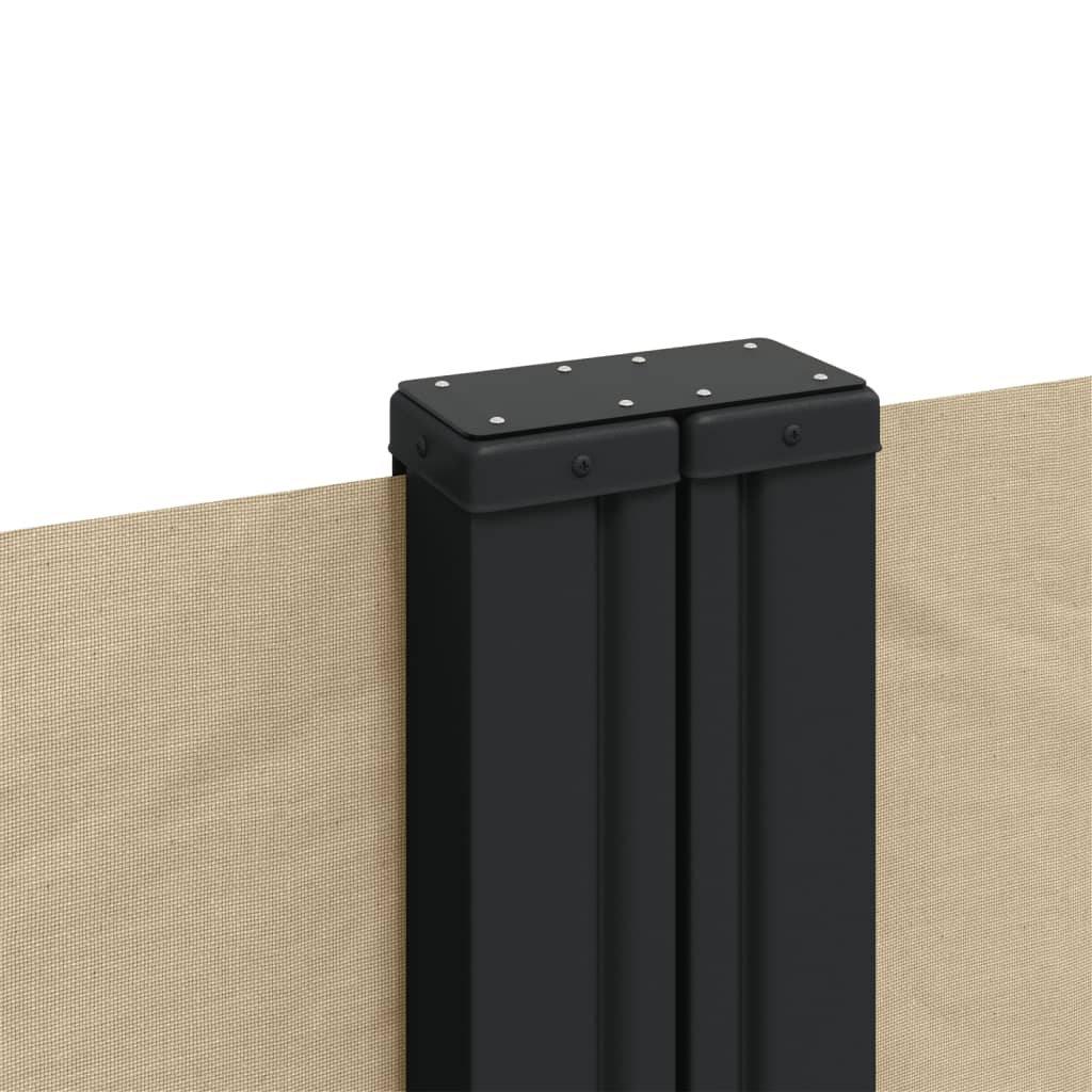 Uttrekkbar sidemarkise 120x1000 cm beige