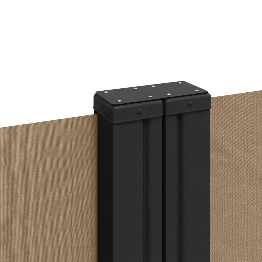 Uttrekkbar sidemarkise 120x1000 cm gråbrun