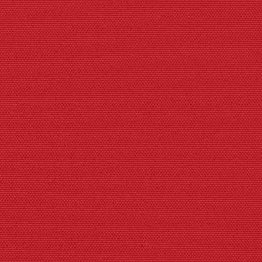 Uttrekkbar sidemarkise 140x1000 cm rød