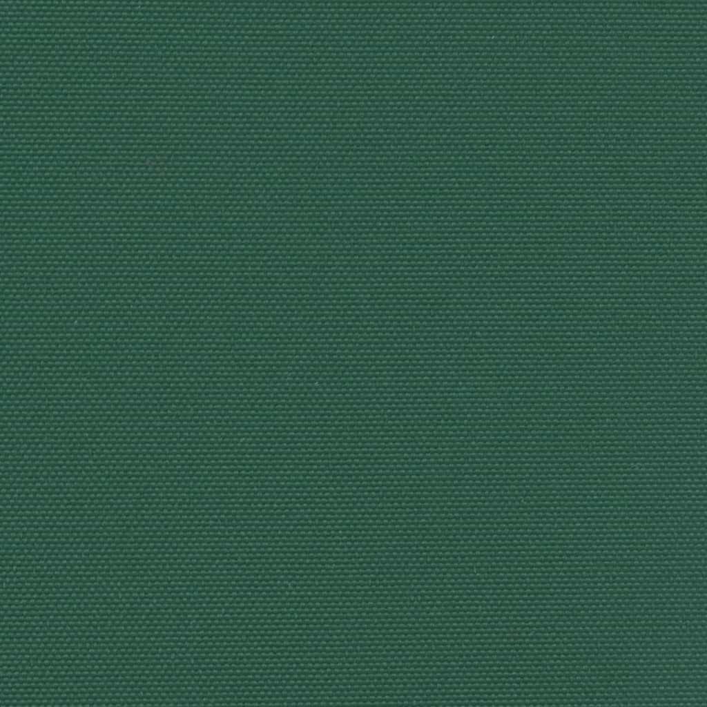 Uttrekkbar sidemarkise 140x1000 cm mørkegrønn
