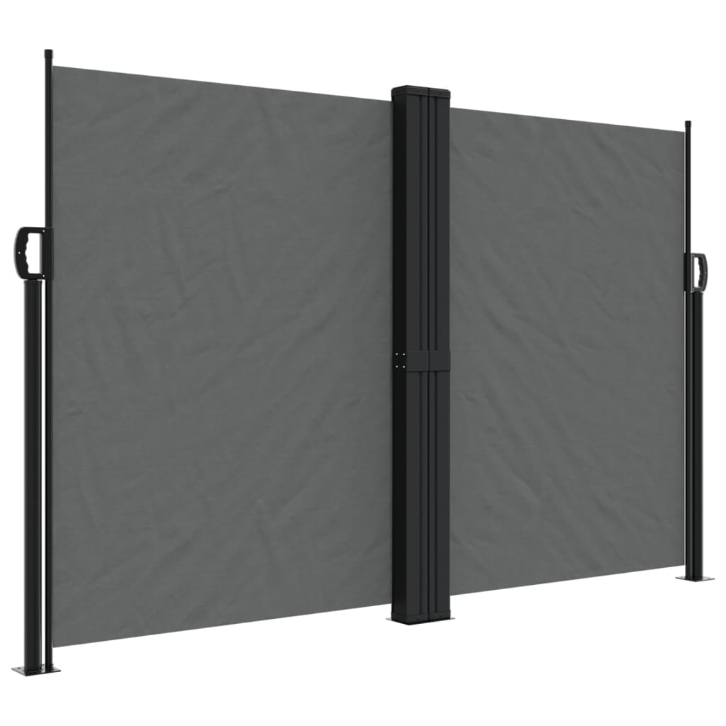 Uttrekkbar sidemarkise antrasitt 160x1000 cm