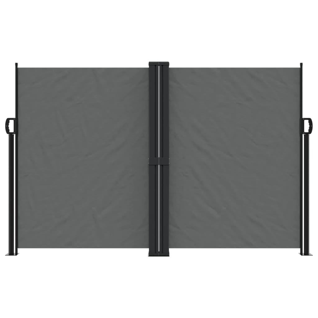 Uttrekkbar sidemarkise antrasitt 160x1000 cm