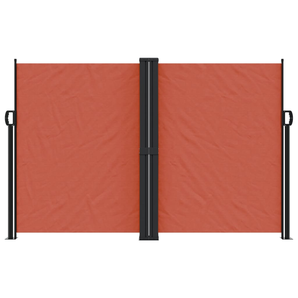 Uttrekkbar sidemarkise terrakotta 160x1000 cm