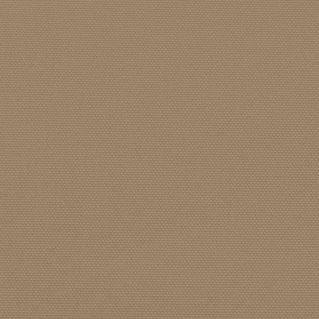 Uttrekkbar sidemarkise gråbrun 160x1000 cm