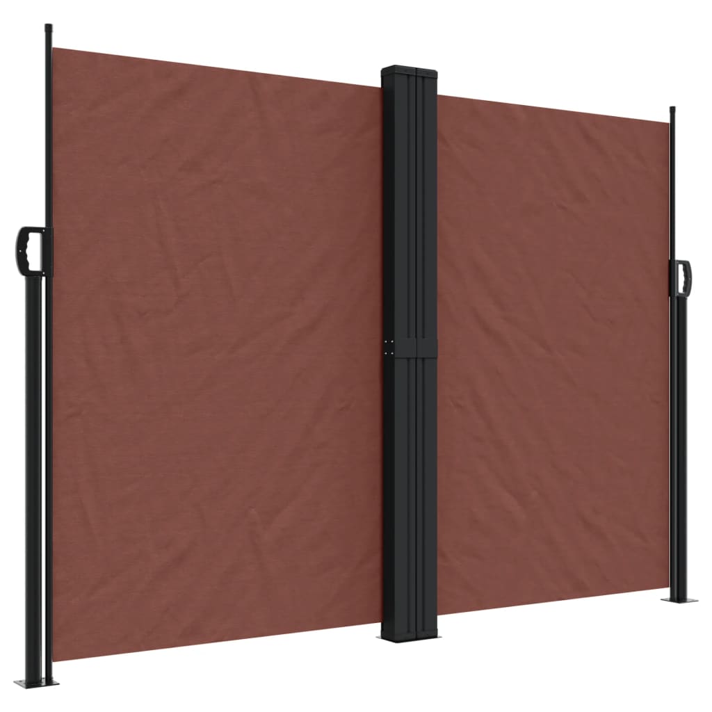 Uttrekkbar sidemarkise 180x1000 cm brun