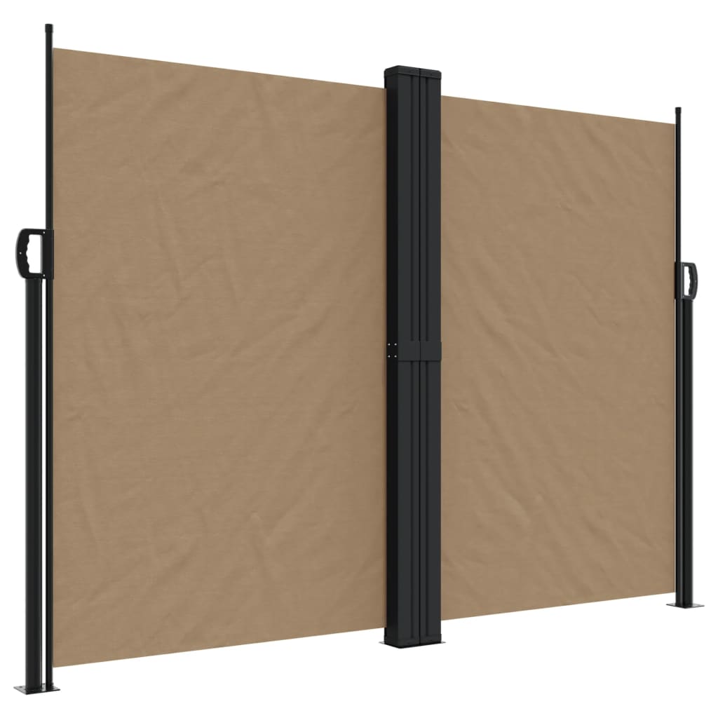 Uttrekkbar sidemarkise 180x1000 cm gråbrun