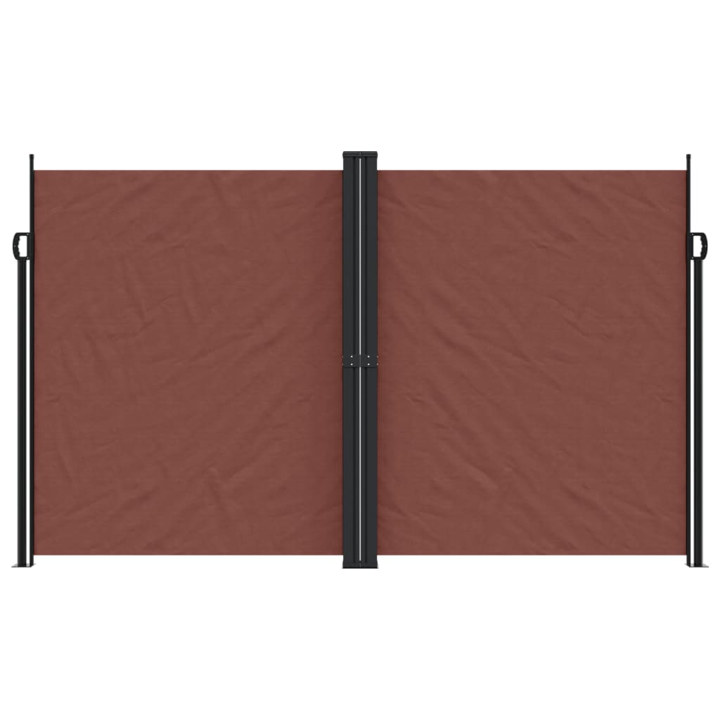 Uttrekkbar sidemarkise 200x1000 cm brun