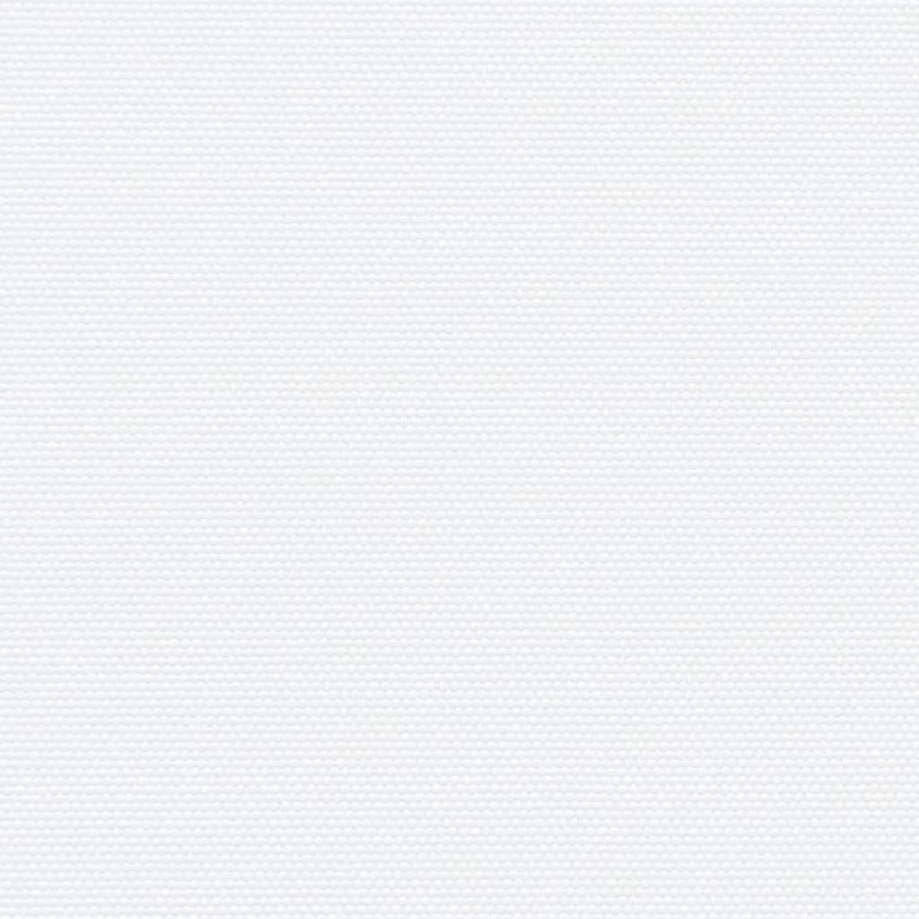 Uttrekkbar sidemarkise hvit 160x1200 cm