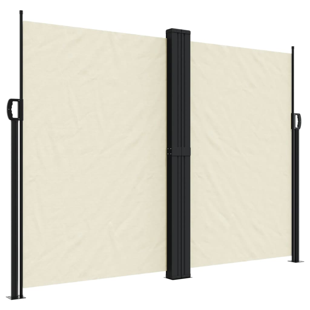 Uttrekkbar sidemarkise 180x1200 cm kremhvit