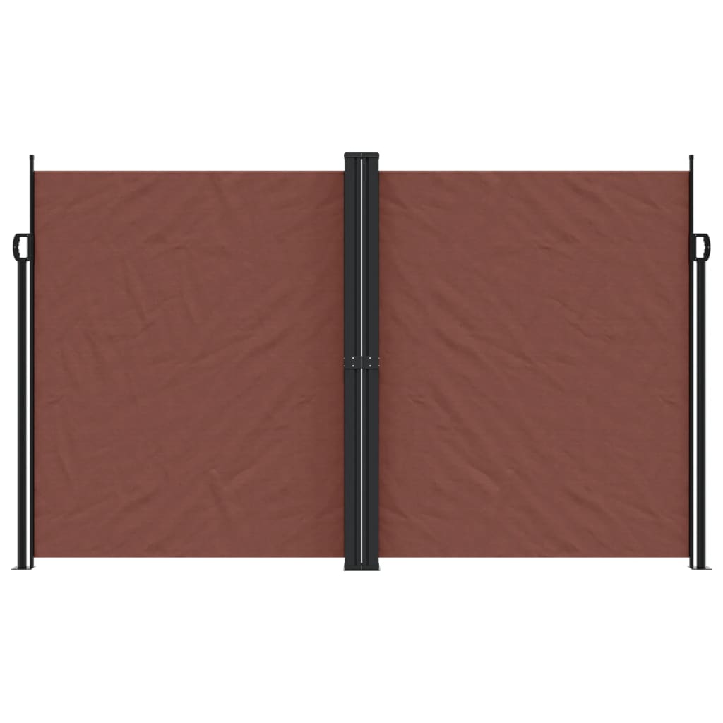 Uttrekkbar sidemarkise 200x1200 cm brun