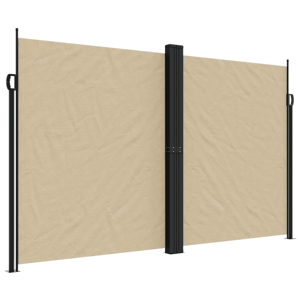 Uttrekkbar sidemarkise 200x1200 cm beige