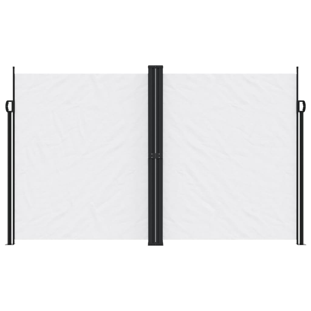 Uttrekkbar sidemarkise 200x1200 cm hvit