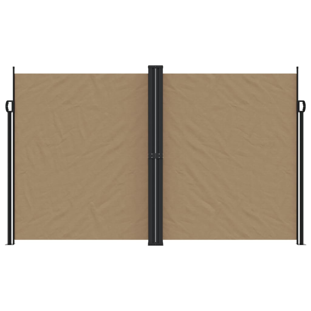 Uttrekkbar sidemarkise 200x1200 cm gråbrun