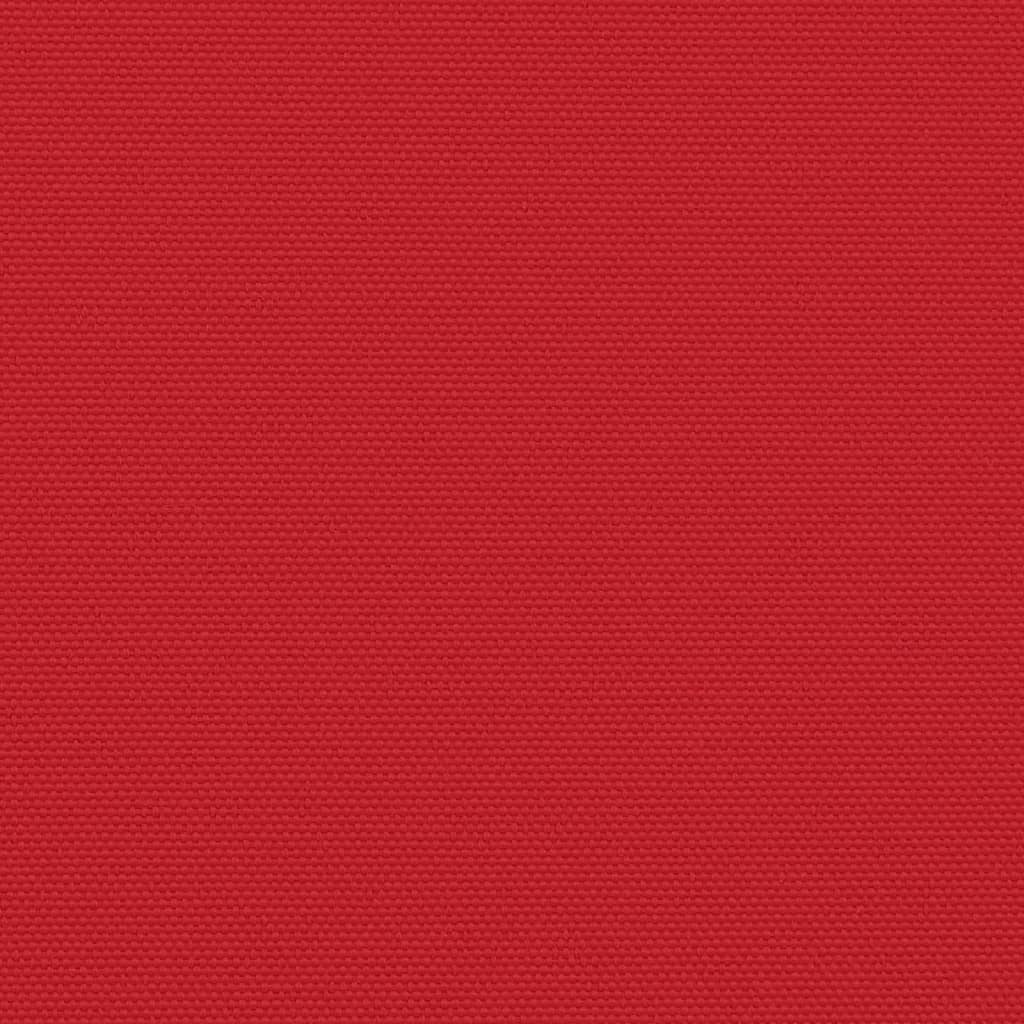 Uttrekkbar sidemarkise 220x1200 cm rød