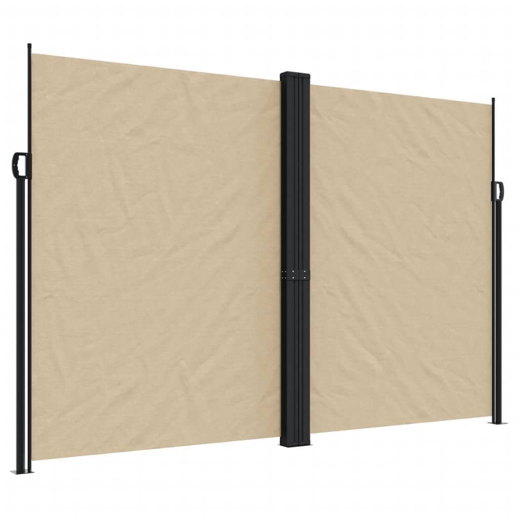 Uttrekkbar sidemarkise 220x1200 cm beige