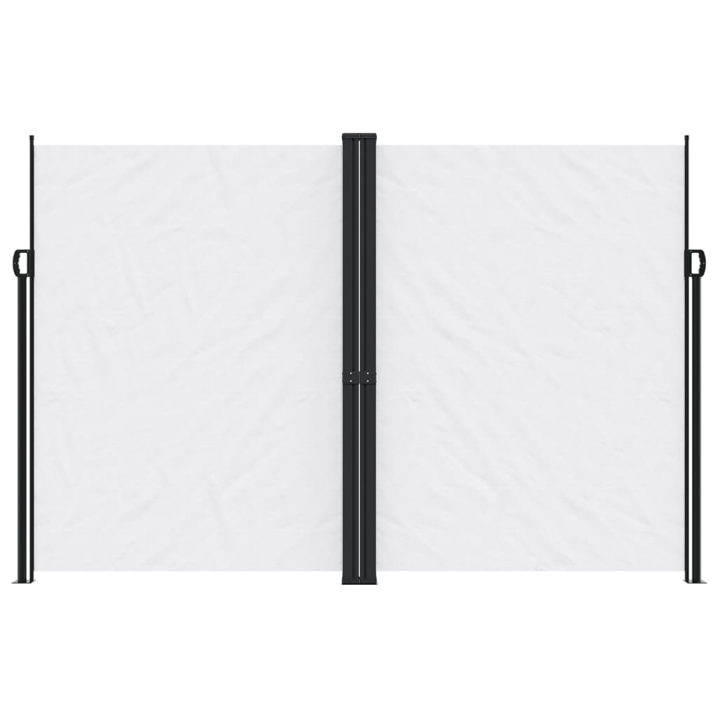 Uttrekkbar sidemarkise 220x1200 cm hvit