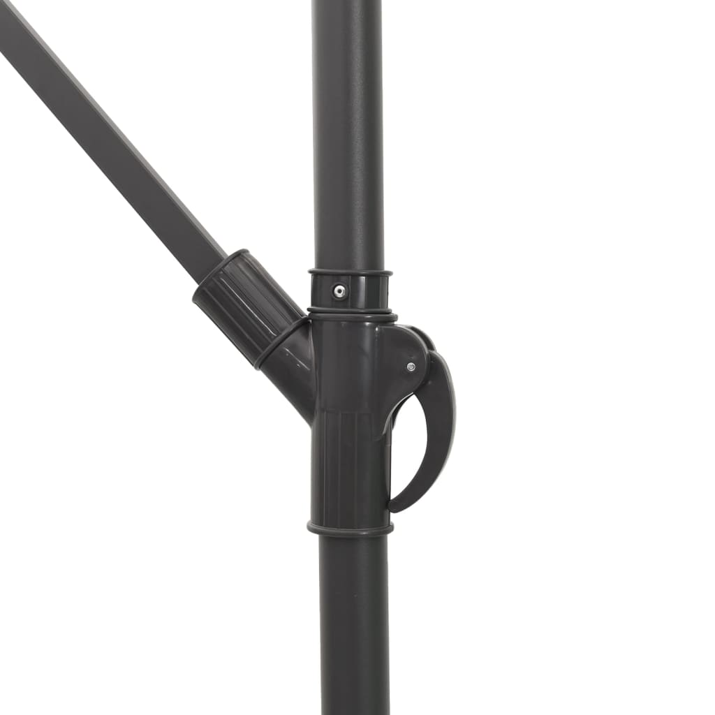 Hageparasoll med stålstang grønn 269x269x235 cm