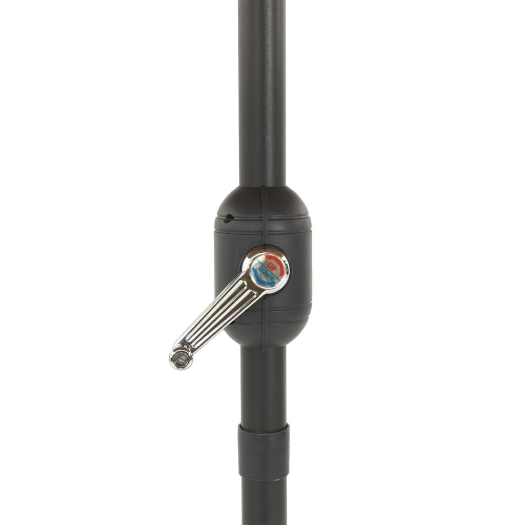 Hageparasoll med stålstang brun 268x268x226 cm