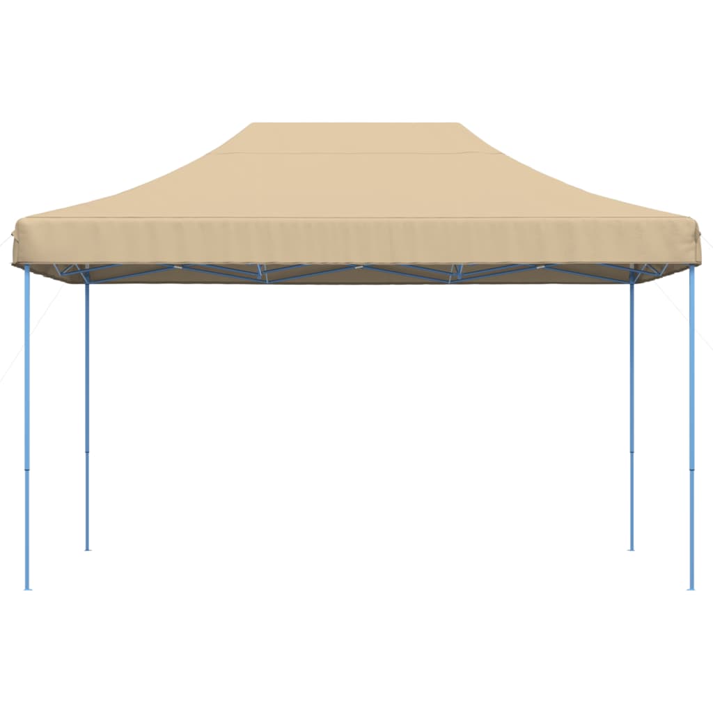 Sammenleggbart partytelt pop-up beige 440x292x315 cm