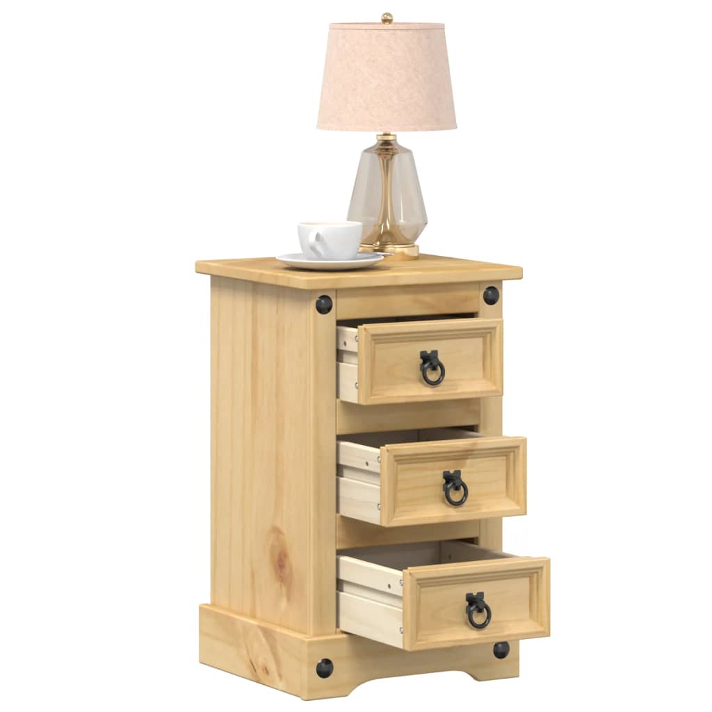 Nattbord Corona 35x32,5x58 cm heltre furu